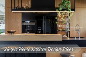 Modern kitchen design by Janani PVC Interior Design, featuring sleek wood finishes and innovative design elements, perfect for Bengaluru homes seeking simple yet sophisticated kitchen spaces