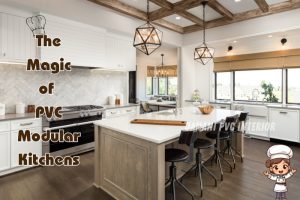 Stylish and modern PVC modular kitchen designed by Janani PVC Interior Design in Bengaluru, showcasing efficient layouts and elegant finishes that enhance both functionality and aesthetics in contemporary homes.