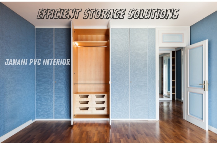 Efficient storage solutions with PVC wardrobes by Janani PVC Interior Design in Bengaluru, showcasing stylish and functional cabinetry for modern urban homes