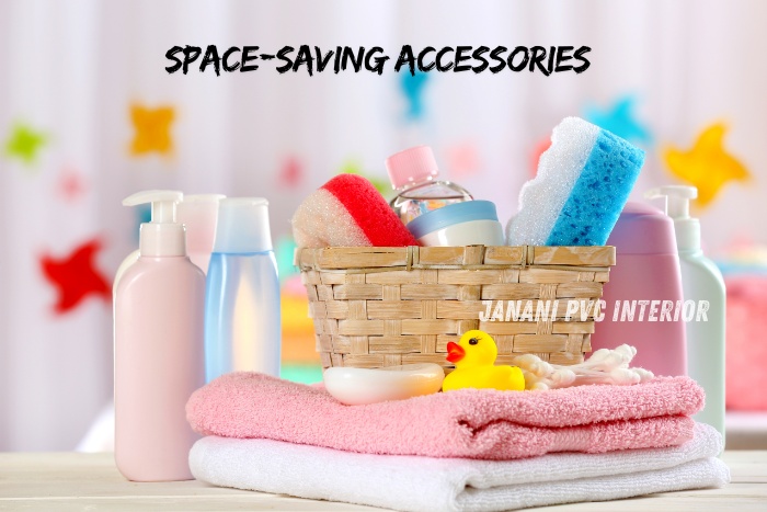 Janani PVC Interior Design in Bengaluru offers innovative space-saving accessories, perfect for maximizing storage in compact spaces. This image highlights practical solutions designed to keep your home organized and clutter-free