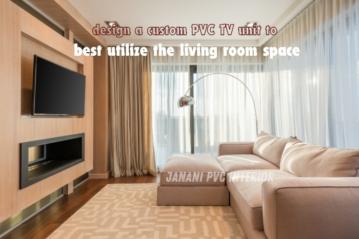 Enhance your home décor with space saving PVC Wardrobe with a custom PVC TV unit from Janani PVC Interior, Bengaluru