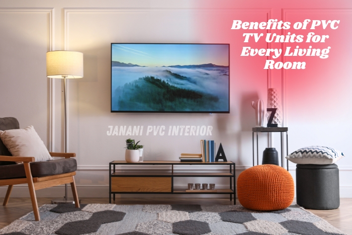 Discover customizable PVC TV units that blend functionality with modern aesthetics from Janani PVC Interior in Bengaluru